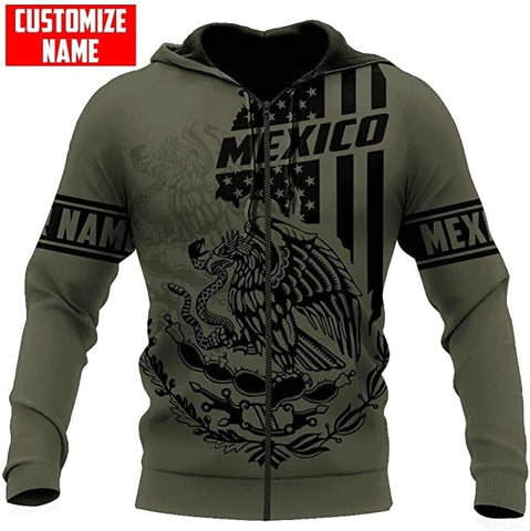 Mostefy Personalized Name Mexican Hoodie 3D, Customized Mexican Hoodies for Men, Unisex Mexico Hoodie 3D, Mexico Hoodies for Men, Mexico Flag Gift for Women, T Shirt, Zip Up Hoodie, Sweatshirt HDM99