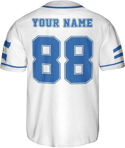 Podagree Personalized Nicaragua Baseball Jersey Shirt Name Nicaraguan Baseball Jersey for Men & Women Nicaraguan Camisas