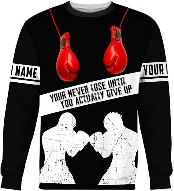 MAPrints Personalized Boxing 3D Hoodies, Gift Boxer T-Shirt, Boxing Hoodies, Sweatshirt, Shirt For Boxing Lovers, Boxing Gift