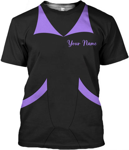 MoonArt Personalized Hoosekeeping Shirts 3D Over Print for Men & Women, Housekeeper House Cleaning Uniforms for Women