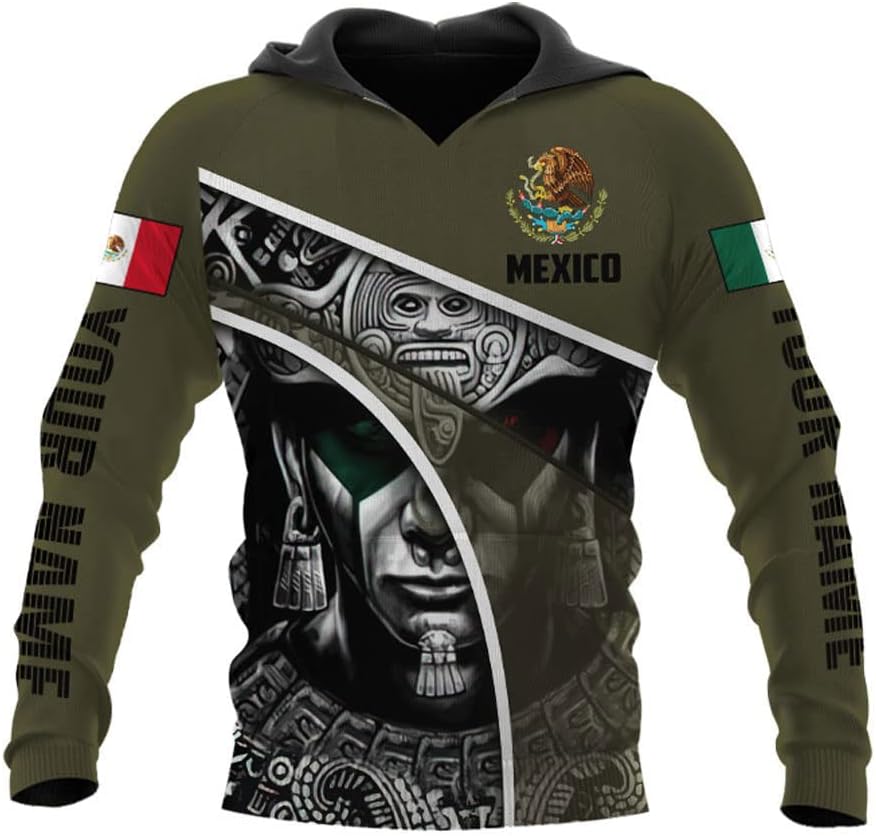 Personalized Name Camo flag Mexican Mexico Sudadera De Mexico Hombre Unisex Hoodie, T Shirt, Zip Up Hoodie, Sweatshirt For Men Women AD77