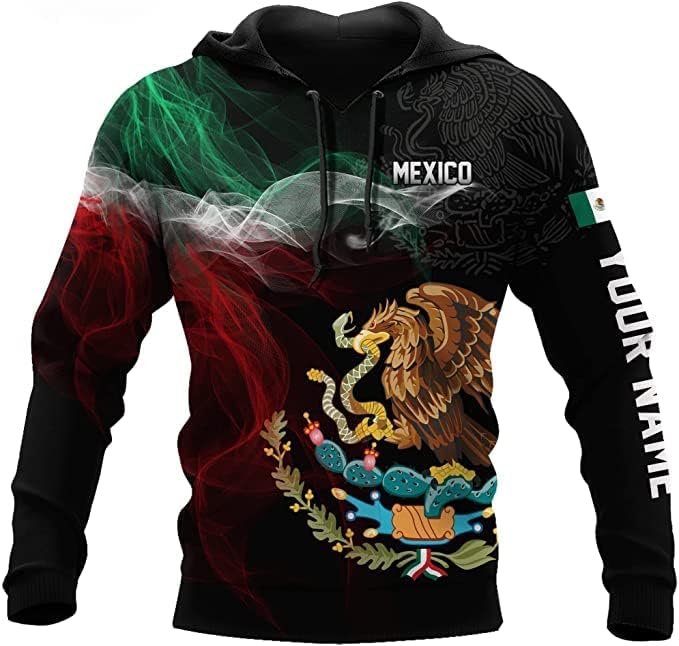 Mostefy Personalized Name Mexican Hoodie 3D, Customized Mexican Hoodies for Men, Unisex Mexico Hoodie 3D, Mexico Hoodies for Men, Mexico Flag Gift for Women, T Shirt, Zip Up Hoodie, Sweatshirt HDM93
