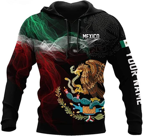 Mostefy Personalized Name Mexican Hoodie 3D, Customized Mexican Hoodies for Men, Unisex Mexico Hoodie 3D, Mexico Hoodies for Men, Mexico Flag Gift for Women, T Shirt, Zip Up Hoodie, Sweatshirt HDM93