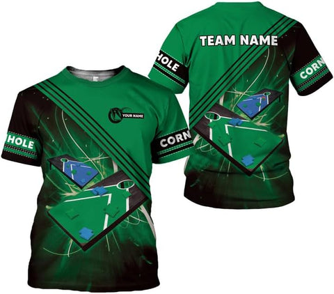 Artparel Personalized Cornhole 3D Player T-Shirt for Team Uniform Funny Gift Men Women