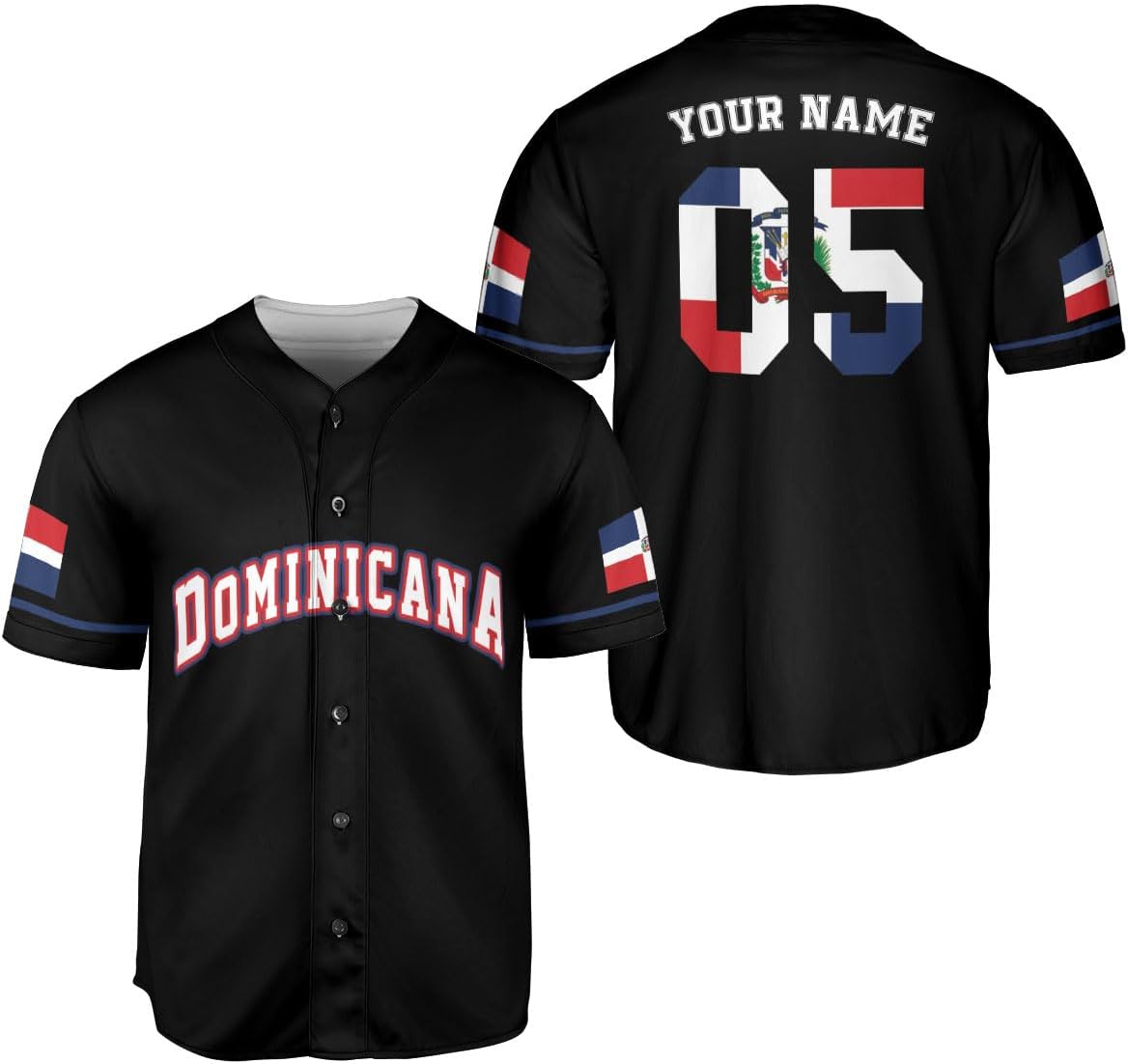 Custom Dominican Jersey for Men Dominican Baseball Jersey Dominican Baseball Jersey Dominicana Shirt Dominican Flag Jersey