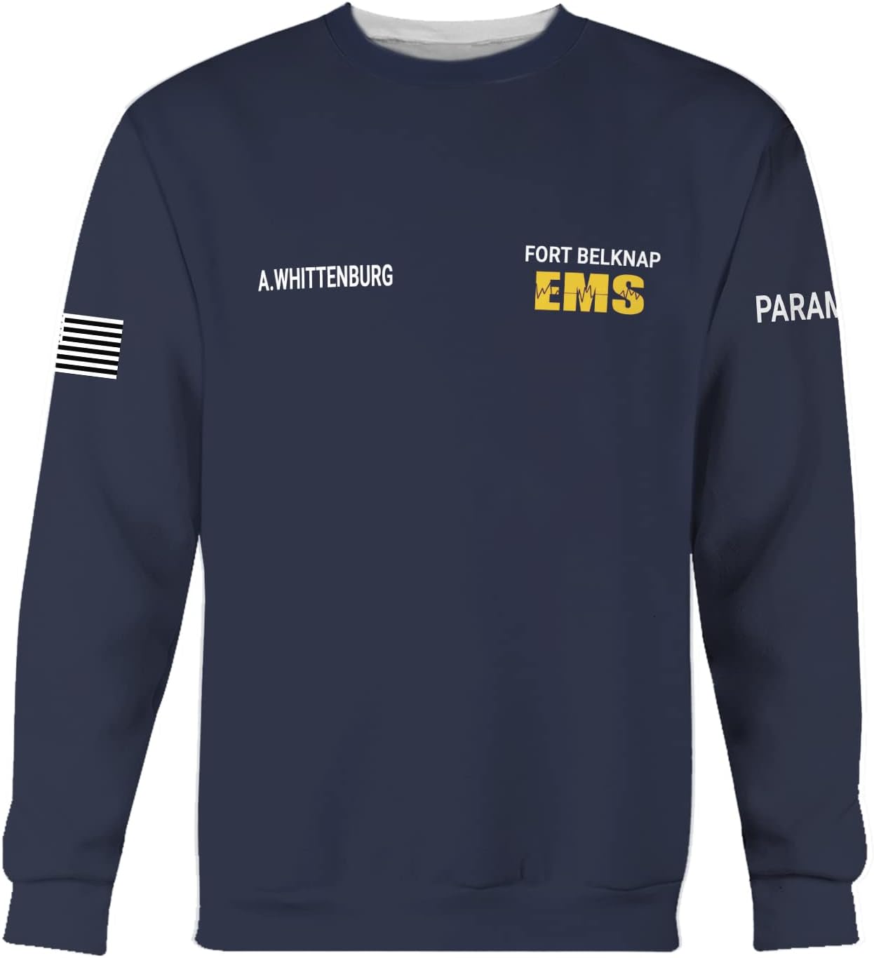 Vybonz Customize Name EMS EMT Hoodie For Men And Women All Over Printed Sportwear T Shirt, Zip Up Hoodie, Sweatshirt