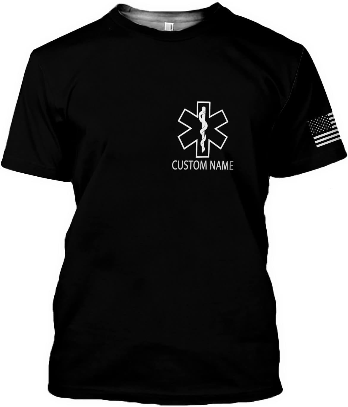 Mostprints Personalized EMT Shirt, EMS Shirt, Customized EMS Shirts,EMT Paramedic Uniform Emergency Medical Technician Shirts