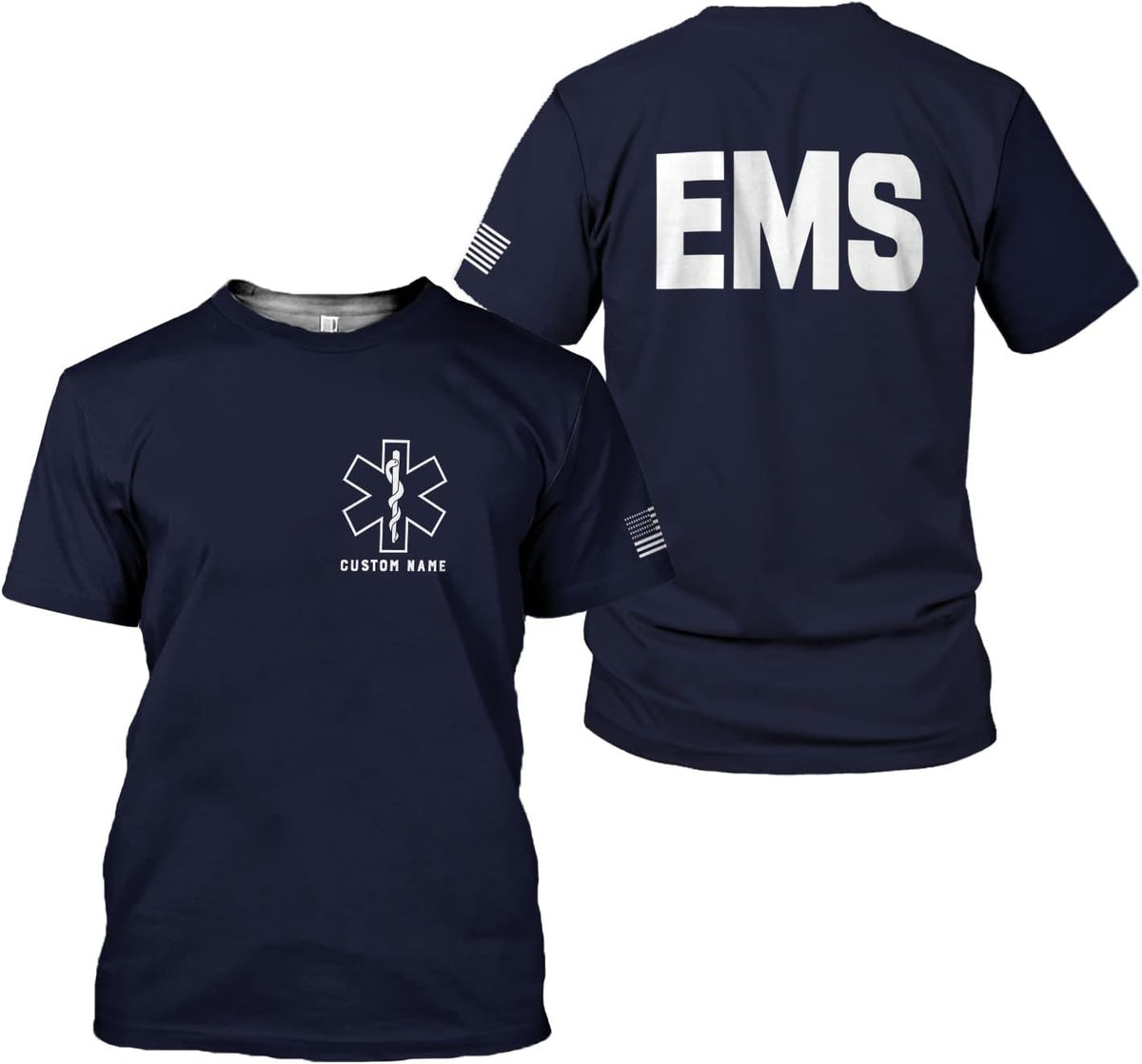 Mostefy Personalized EMT Shirt, EMS Shirt, Customized EMS Shirts,EMT Paramedic Uniform Emergency Medical Technician Shirts