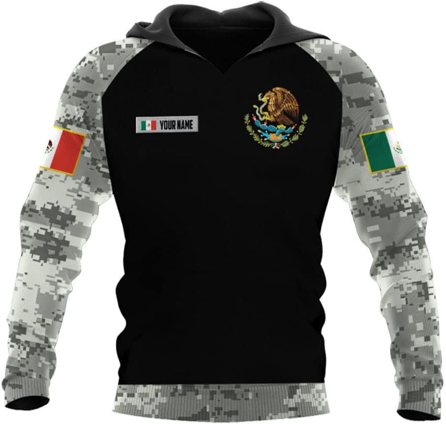 Personalized Camo Mexico Eagle Mexican Sudadera De Mexico Hombre Unisex Hoodie, T Shirt, Zip Up Hoodie, Sweatshirt for Men Women HD971