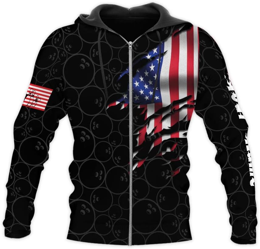 Pretyprints Personalized Bowling Shirt - Custom Bowling Gift for Women & Men