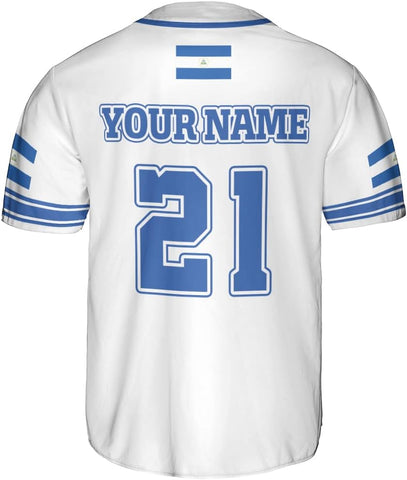 Personalized Nicaragua Baseball Jersey, Custom Nicaragua Baseball Jersey for Men & Women, Nicaraguan Camisas Shirt