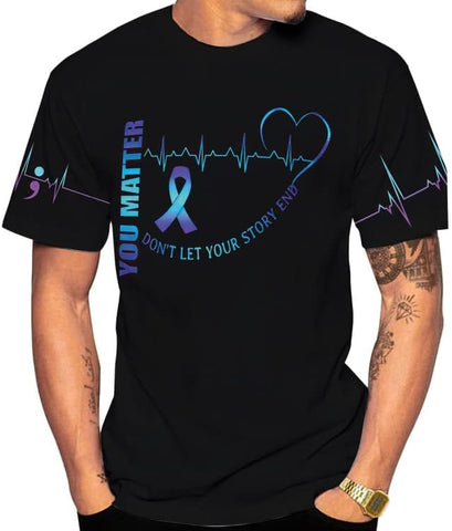 Vybonz Personalized Suicide Awareness Shirt, Suicide Prevention Awareness, Mental Health Awareness, Mental Health Clothing