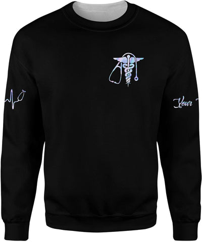 MoonArt Personalized Name Nurse Shirt Nurse Gifts Nurse Graduation Gift Funny Nurse T-Shirt Gift Nursing Emergency Shirts