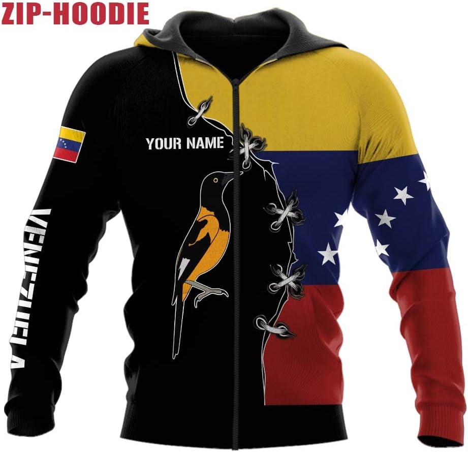 Personalized Name Venezuela Shirt, Flag Venezuelan Pride Roots T-Shirt, Sweatshirt, Zip Hoodies Gift for Men and Women