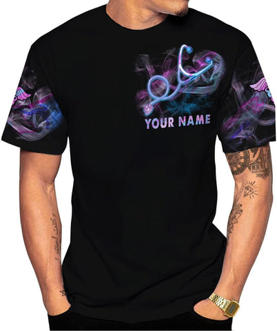 Custom Er Nurse Shirts for Women Future Nurse Shirt 3D Nursing Shirts for Nurses Emergency Nurse Shirt CNA Shirts CNA Shirt