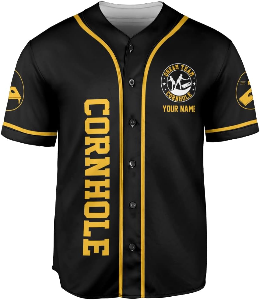 Royal Fight Personalized Cornhole Baseball Jersey Cornhole Toss Like A Boss Baseball Shirts Funny Cornhole Jerseys Men Women