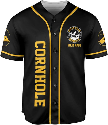 Royal Fight Personalized Cornhole Baseball Jersey Cornhole Toss Like A Boss Baseball Shirts Funny Cornhole Jerseys Men Women
