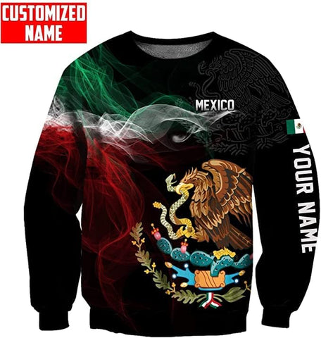 Mostefy Personalized Name Mexican Hoodie 3D, Customized Mexican Hoodies for Men, Unisex Mexico Hoodie 3D, Mexico Hoodies for Men, Mexico Flag Gift for Women, T Shirt, Zip Up Hoodie, Sweatshirt HDM93