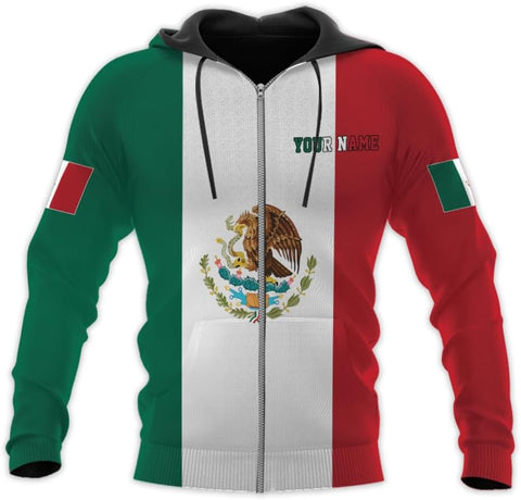 Personalized Mexican Shirts for Men 3D Customized Mexico Shirts for Men Mexico Shirts for Women Mexico Flag Shirt (RD45)