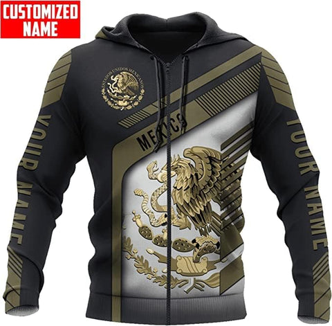 Mostefy Personalized Name Mexican Hoodie 3D, Customized Mexican Hoodies for Men, Unisex Mexico Hoodie 3D, Mexico Hoodies for Men, Mexico Flag Gift for Women, T Shirt, Zip Up Hoodie, Sweatshirt HDM97