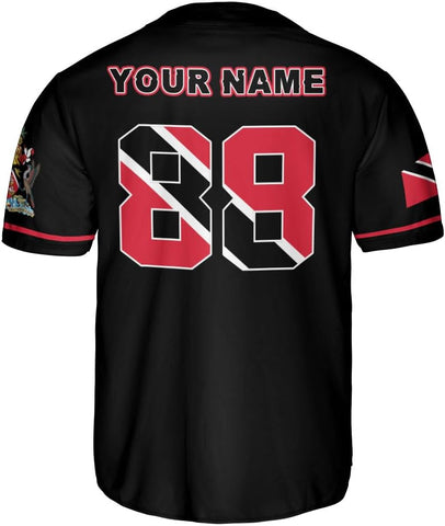 Podagree Personalized Trinidad & Tobago Baseball Jersey, Trinidad and Tobago Proud Flag Shirt Coat of Arms Gift Men Women