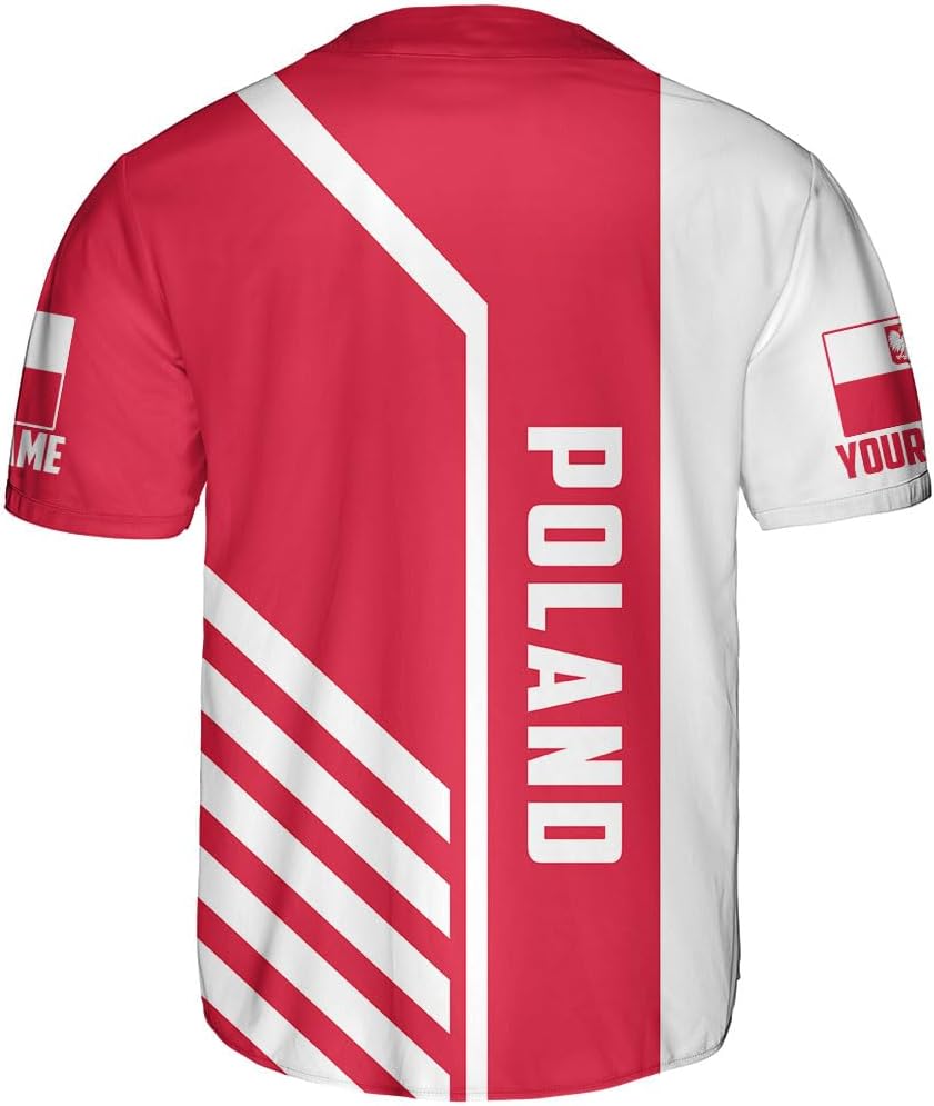 Parvii Personalized Poland Baseball Jersey Shirt Women & Men, Polska Tshirt Poland Shirt, Poland Pride Shirts, Polish Eagle
