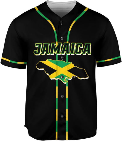 Personalized Jamaica Baseball Jersey Shirt, Custom Team Name Jamaican Baseball Jersey for Men and Women, Jamaica Country