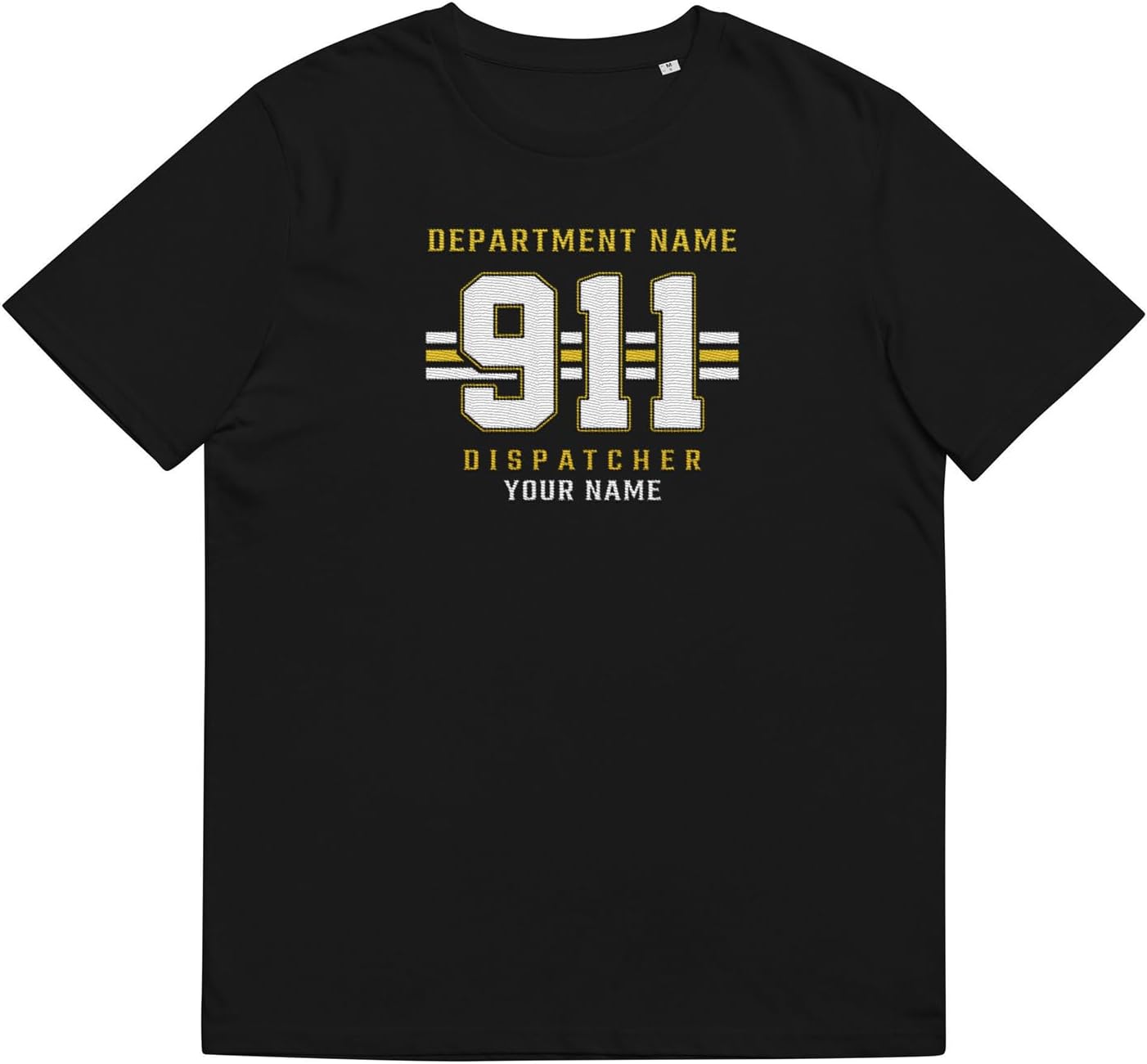 Personalized 911 Dispatcher Apparel, Thin Gold Line Embroidered Sweatshirt, Emergency 911 Hoodie Gift Dispatch Nurse Shirt