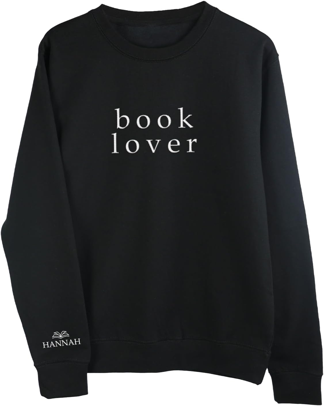 Women's Cotton Crew Neck Sweatshirt, Book 6, Personalized Embroidered