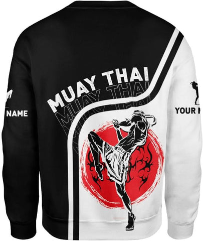 MAPrints Personalized Name Boxing Hoodies, Muay Thai Pride Sweatshirt