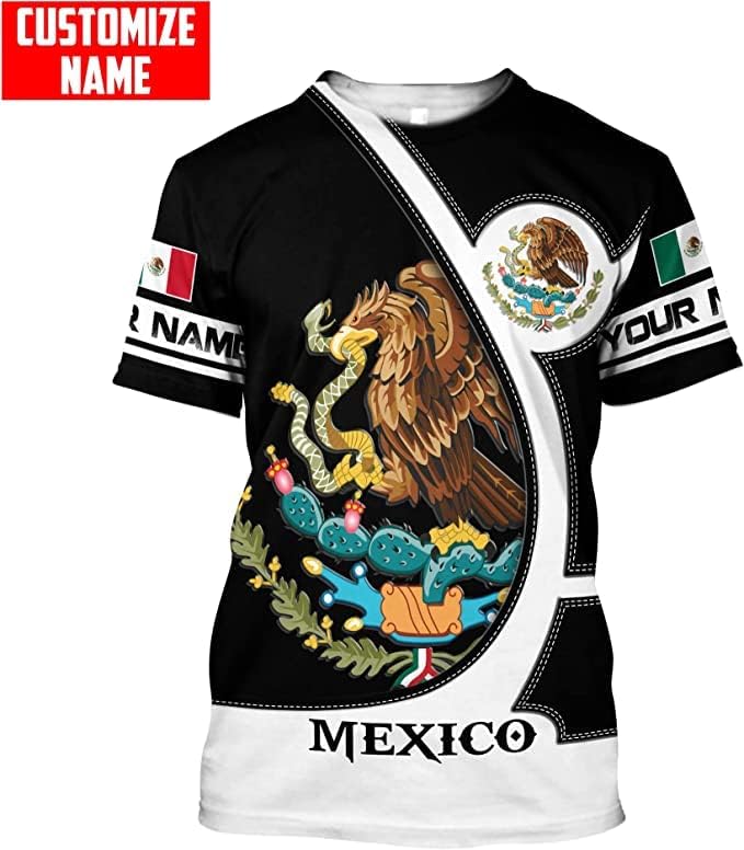 Personalized Name Mexican Hoodie 3D, Customized Mexican Hoodies for Men, Unisex Mexico Hoodie 3D, Mexico Hoodies for Men, Mexico Flag Gift for Women, T Shirt, Zip Up Hoodie, Sweatshirt HDM94