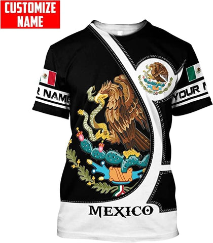 Personalized Name Mexican Hoodie 3D, Customized Mexican Hoodies for Men, Unisex Mexico Hoodie 3D, Mexico Hoodies for Men, Mexico Flag Gift for Women, T Shirt, Zip Up Hoodie, Sweatshirt HDM94