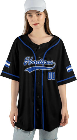 AOVL Personalized Honduras Baseball Jersey Shirt, Honduras Jersey for Men and Women, Jersey Honduras, Camisa Honduras Hombre