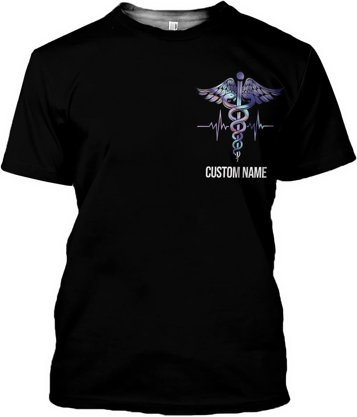 Vybonz Personalized Name Nurse Shirt, Nurse Gifts, Nurse Graduation Gifts, Funny Nurse T-Shirt Gift, Nursing Emergency Shirts