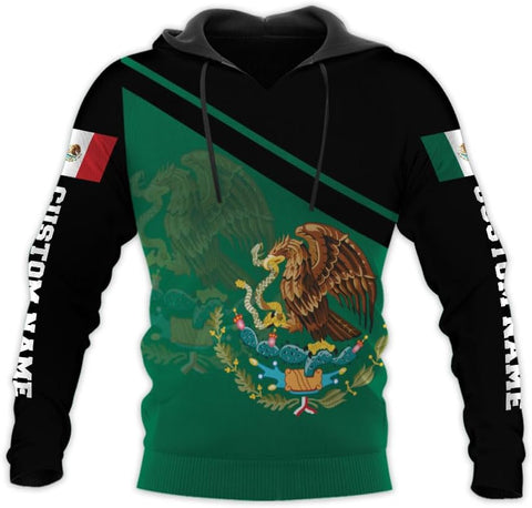 Personalized Mexican Shirts for Men 3D Customized Mexico Shirts for Men Mexico Shirts for Women Mexico Flag Shirt (HD180)