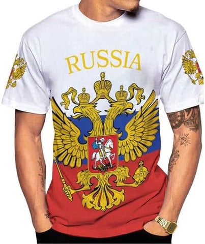 AOVL Personalized Russia Flag & Coat of Arms Pride Shirts