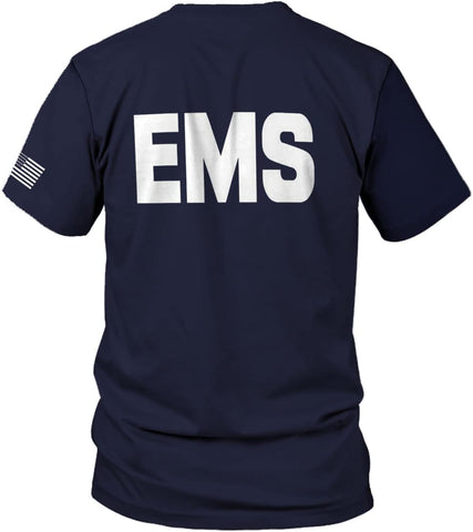 Mostprints Personalized EMT Shirt, EMS Shirt, Customized EMS Shirts,EMT Paramedic Uniform Emergency Medical Technician Shirts