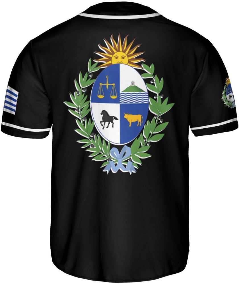 Leprints Personalized Uruguay Jersey, Uruguay Soccer Shirt Baseball Uruguay Flag Jersey for Men Women Country Shirts