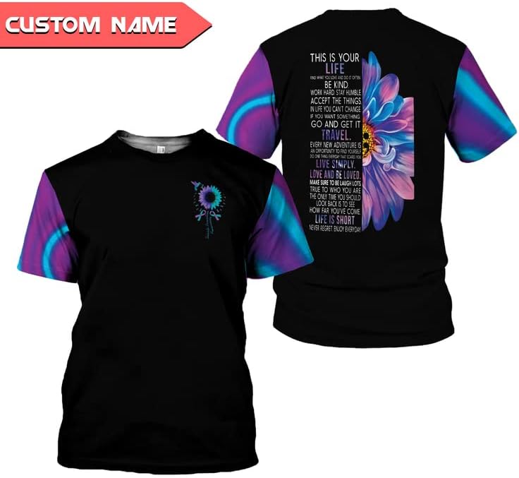 Vybonz Personalized Suicide Awareness Shirt, Suicide Prevention Awareness, Mental Health Awareness, Mental Health Clothing