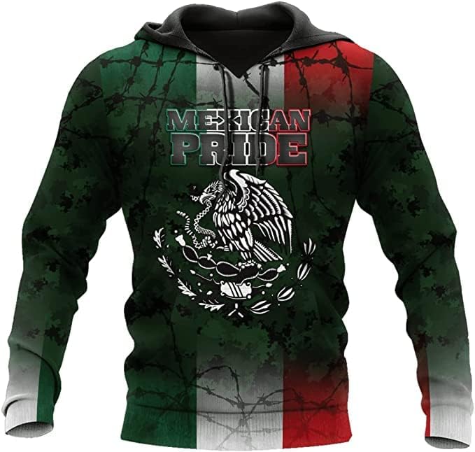 Personalized Name Mexican Hoodie 3D, Customized Mexican Hoodies for Men, Unisex Mexico Hoodie 3D, Mexico Hoodies for Men, Mexico Flag Gift for Women, T Shirt, Zip Up Hoodie, Sweatshirt HDM92