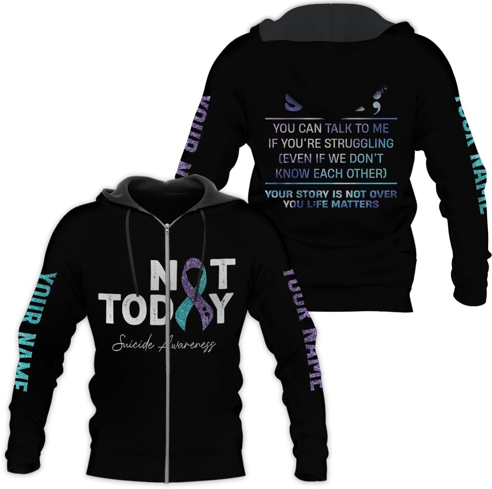 MAPrints Personalized Suicide Awareness 3D Shirt, Suicide Prevention Awareness T Shirt, Sweater, Hoodies, Mental Health Shirt