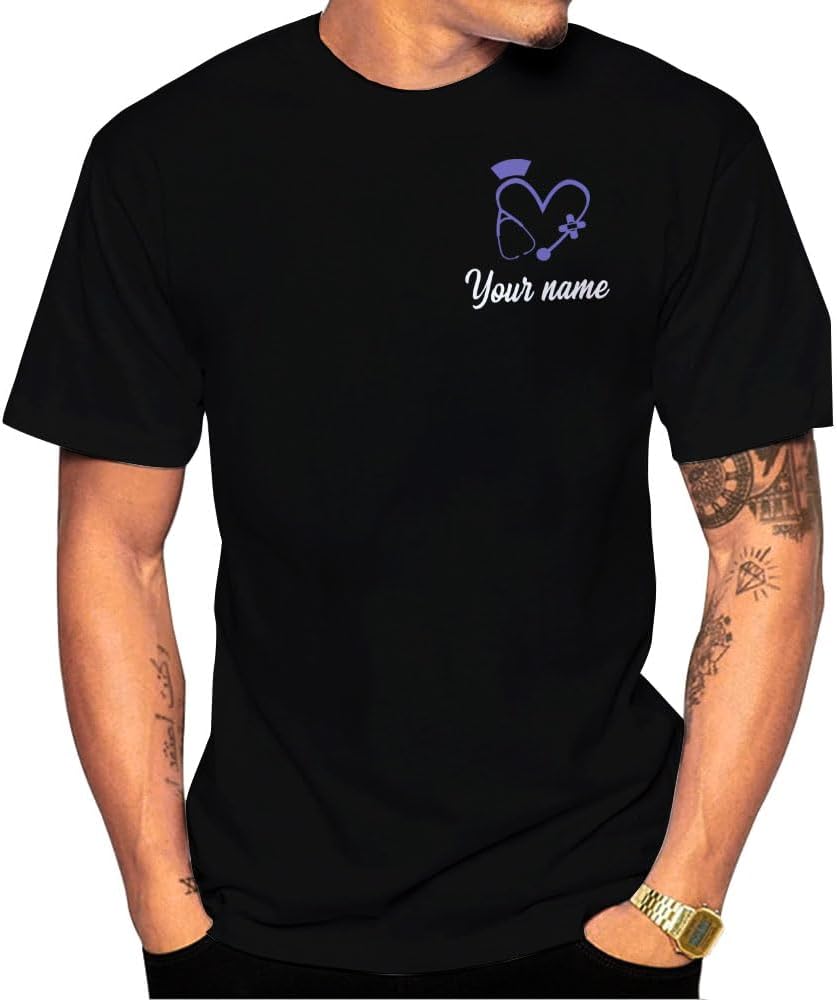 Custom Nurse 3D Shirt Personalized RN CNA Emergency Medical Technician Gift Nursing Emergency Shirts Registered Nurse Shirt