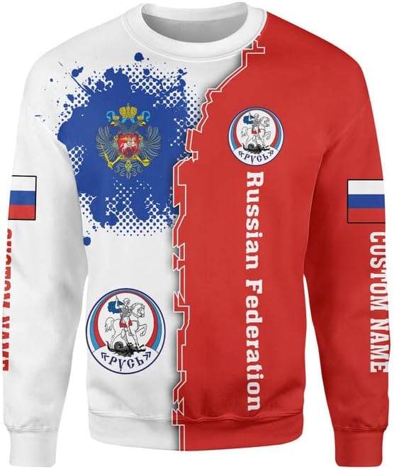 AOVL Personalized Russia Flag & Coat of Arms Pride Shirts
