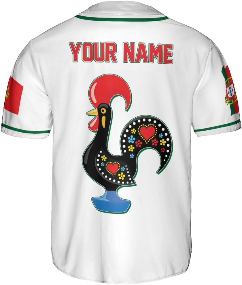 Parvii Personalized Portugal Jersey, Portugal Shirt Camiseta De Portugal Portuguese Clothes Portuguese Baseball Jersey Gift