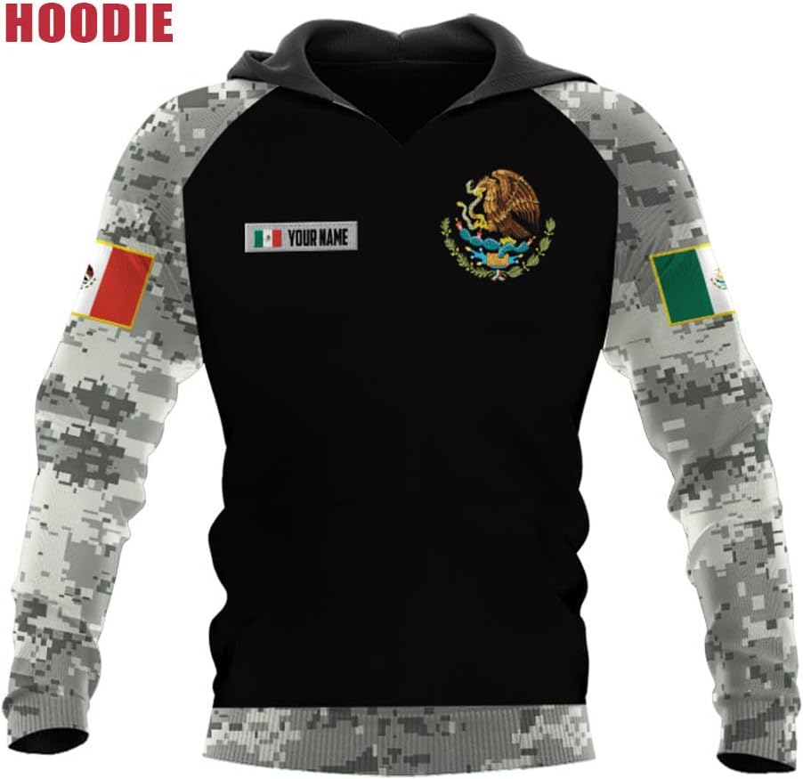 Personalized Camo Mexico Eagle Mexican Sudadera De Mexico Hombre Unisex Hoodie, T Shirt, Zip Up Hoodie, Sweatshirt for Men Women HD971