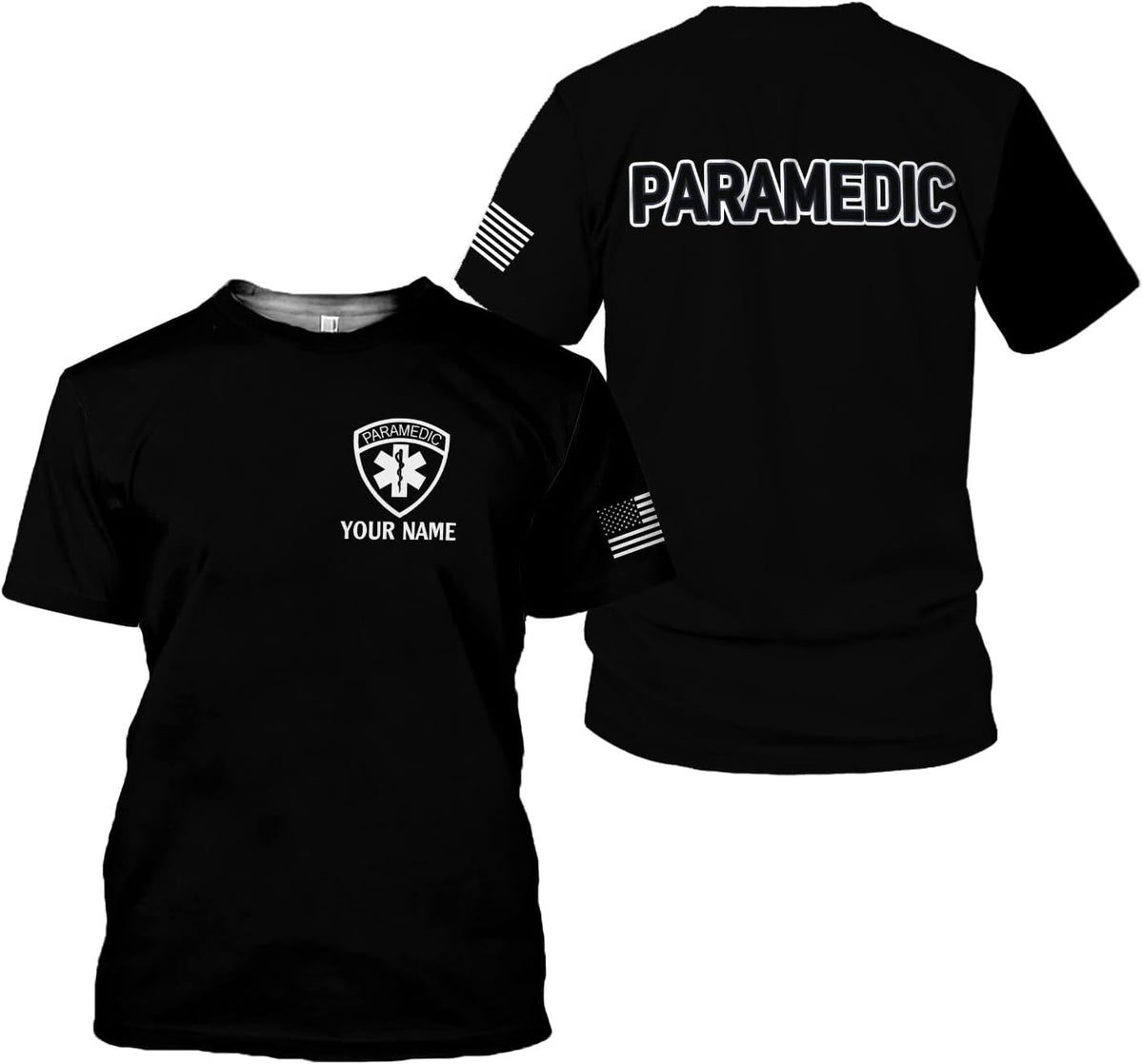 Mostefy Personalized EMT Shirt, EMS Shirt, Customized EMS Shirts,EMT Paramedic Uniform Emergency Medical Technician Shirts