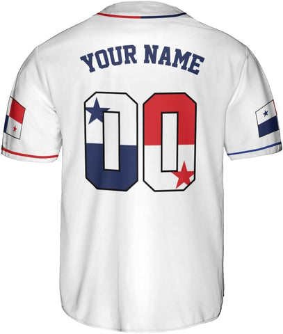 Personalized Panama Baseball Jersey Camisa Shirt, Panamanian Flag Jersey, Panamanian Pride Jersey for Men and Women