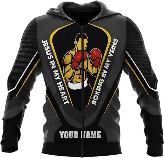 MAPrints Personalized Boxing 3D Hoodies, Gift Boxer T-Shirt, Boxing Hoodies, Sweatshirt, Shirt For Boxing Lovers, Boxing Gift