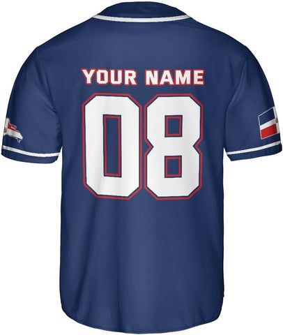 Podagree Personalized Dominican Republic Baseball Jersey Shirt,Team Name Republic Dominicana Baseball Jersey for Men,Women