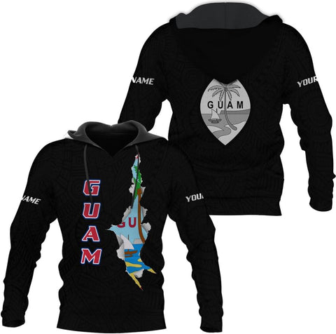Vybonz Personalized Guam 3D Hoodie Guam Sweatshirt Guahan Zip Hoodie for Men Women Guahan Pride Shirt Guahan Guam Gifts Tee